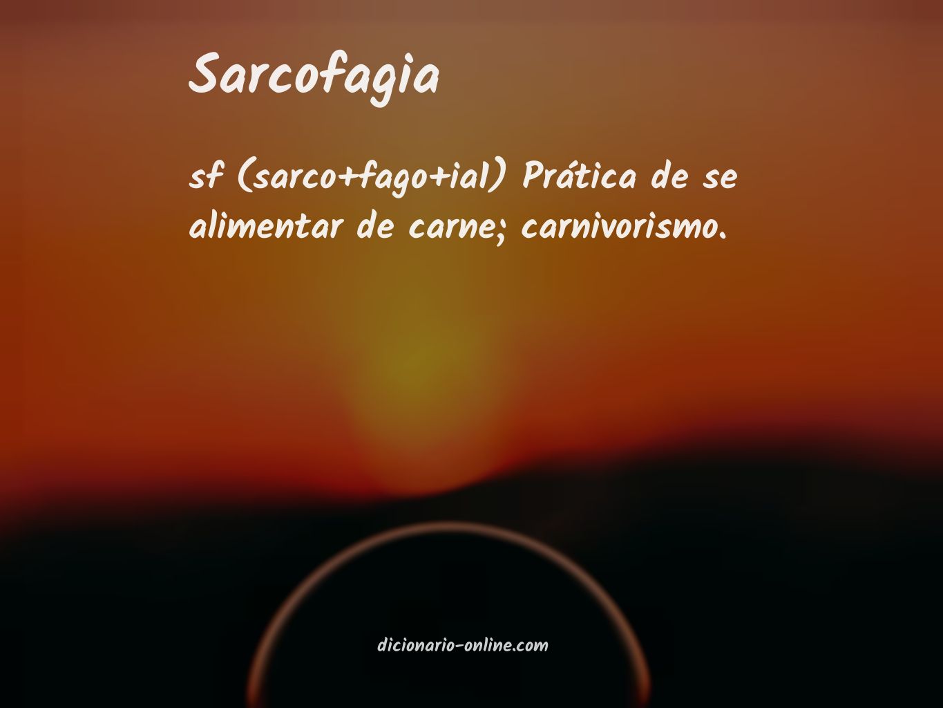 Significado de sarcofagia