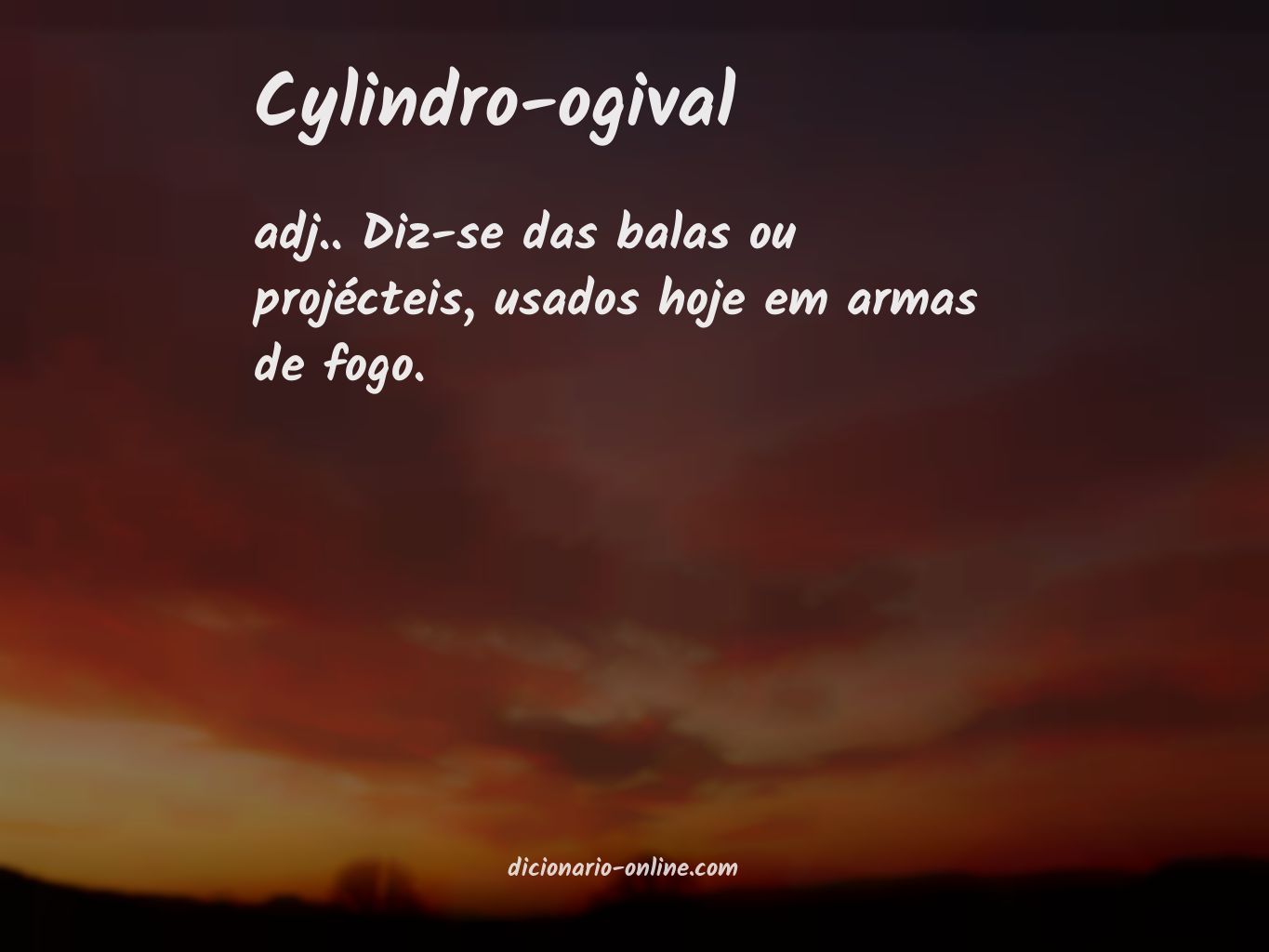 Significado de cylindro-ogival