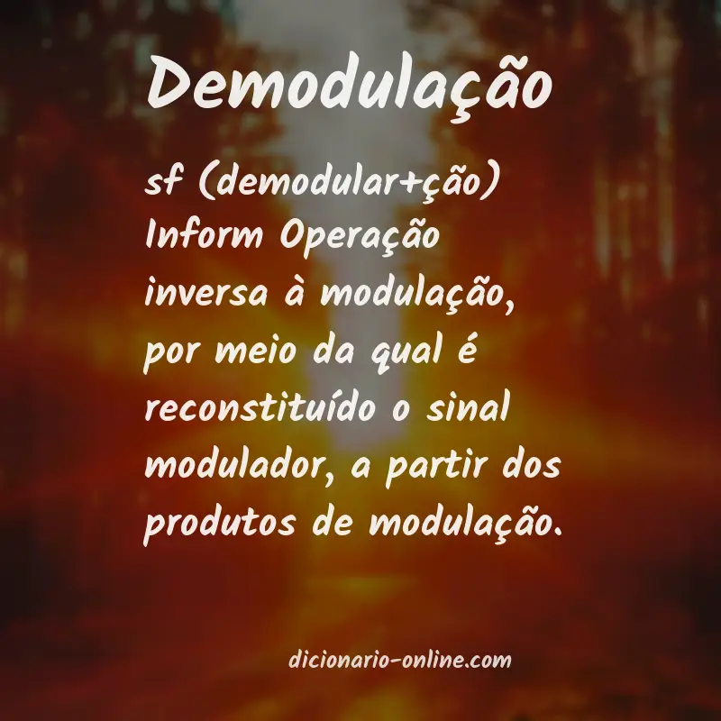 Significado de demodulação