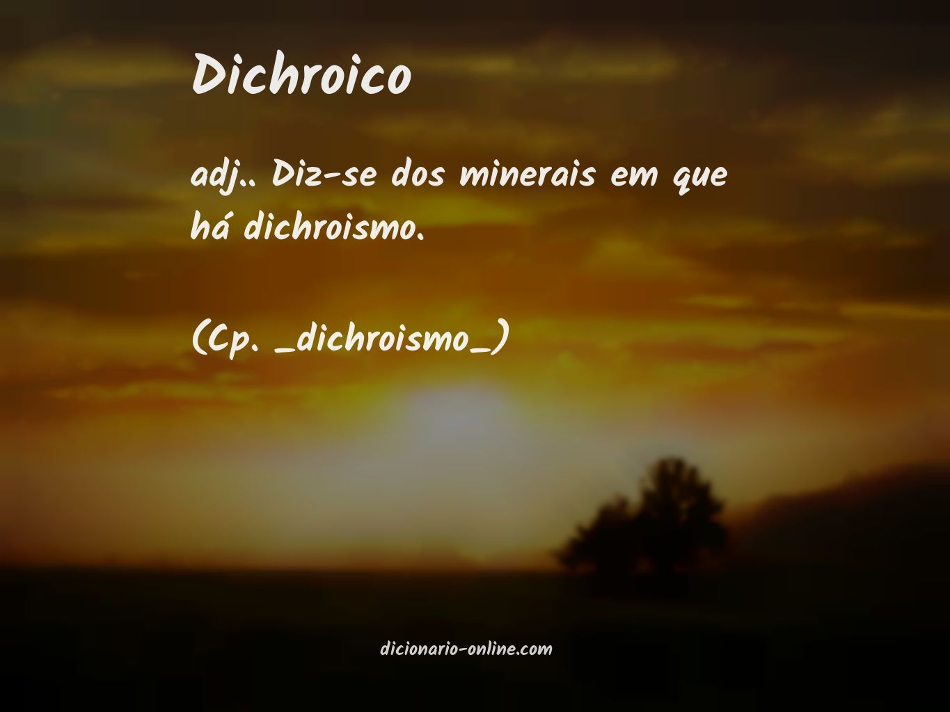 Significado de dichroico