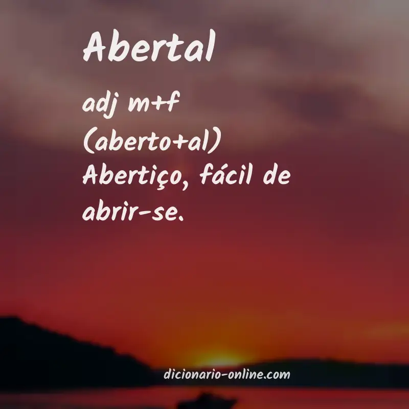 Significado de abertal