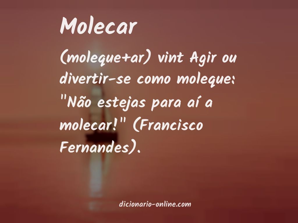 Significado de molecar