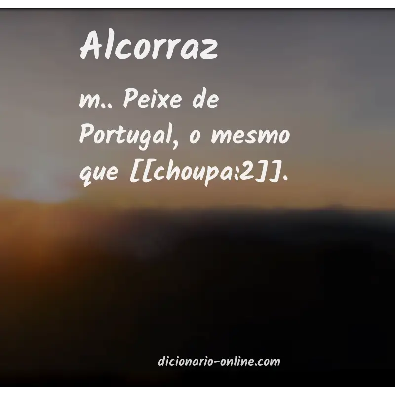 Significado de alcorraz