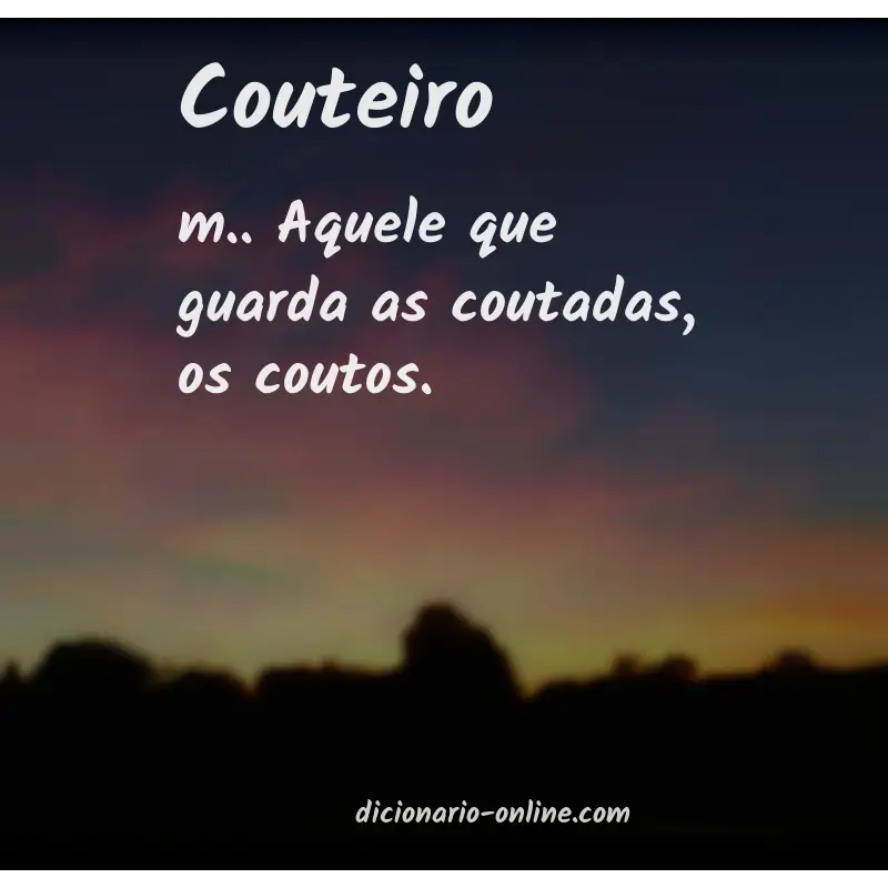 Significado de couteiro
