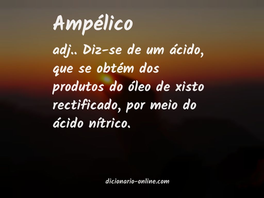 Significado de ampélico