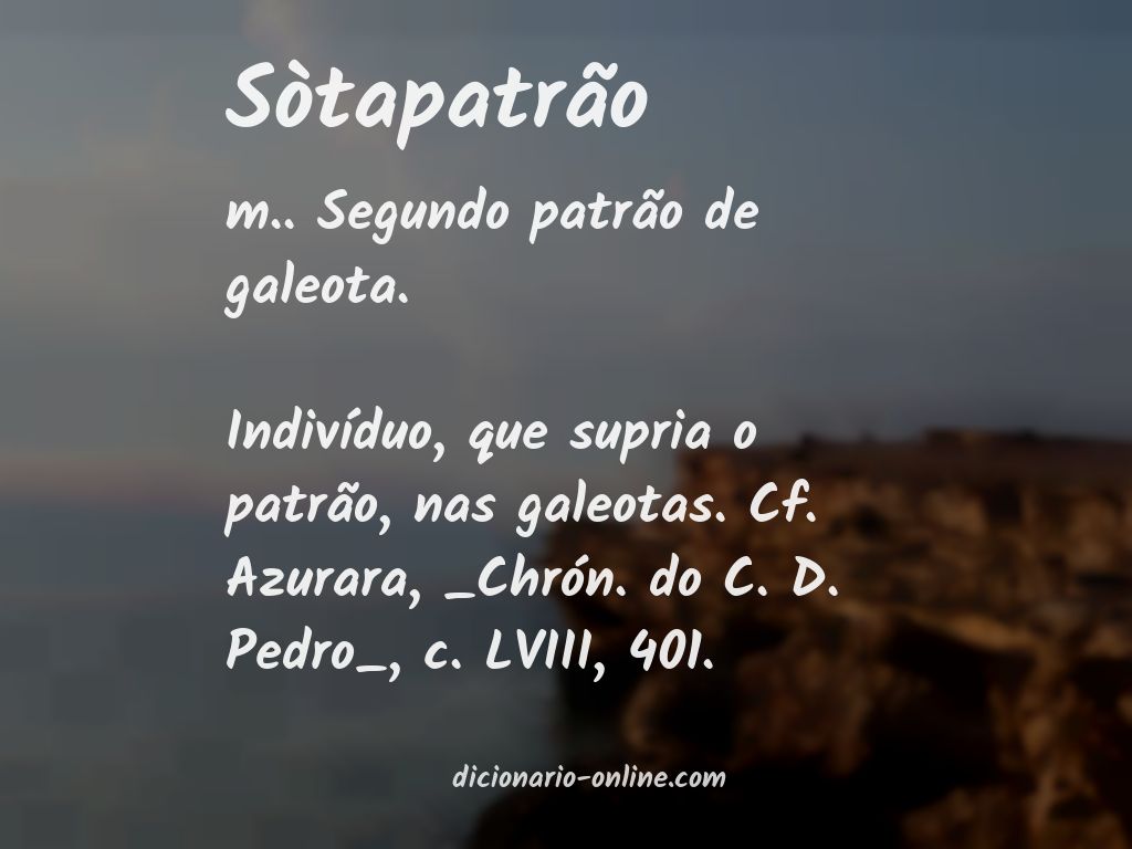 Significado de sòtapatrão