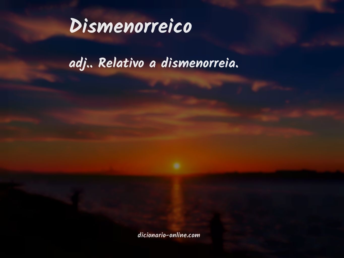 Significado de dismenorreico