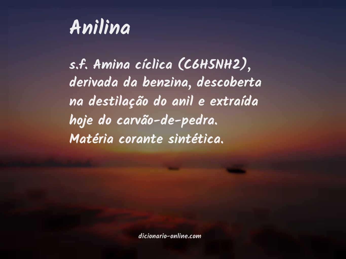 Significado de anilina