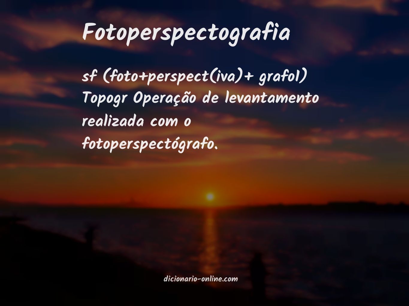 Significado de fotoperspectografia