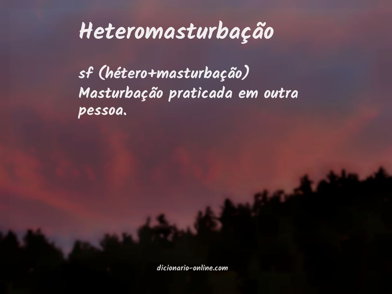 Significado de heteromasturbação