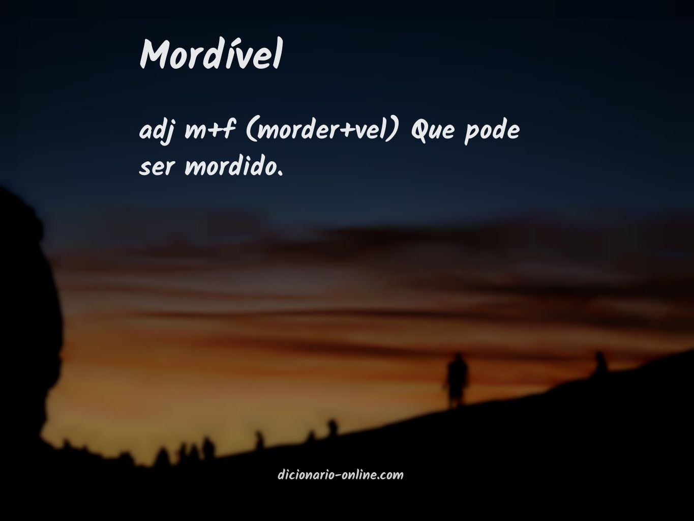 Significado de mordível