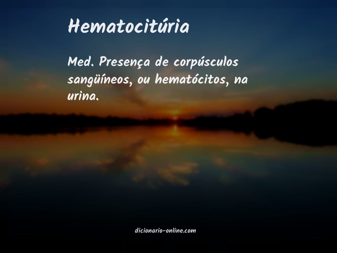 Significado de hematocitúria