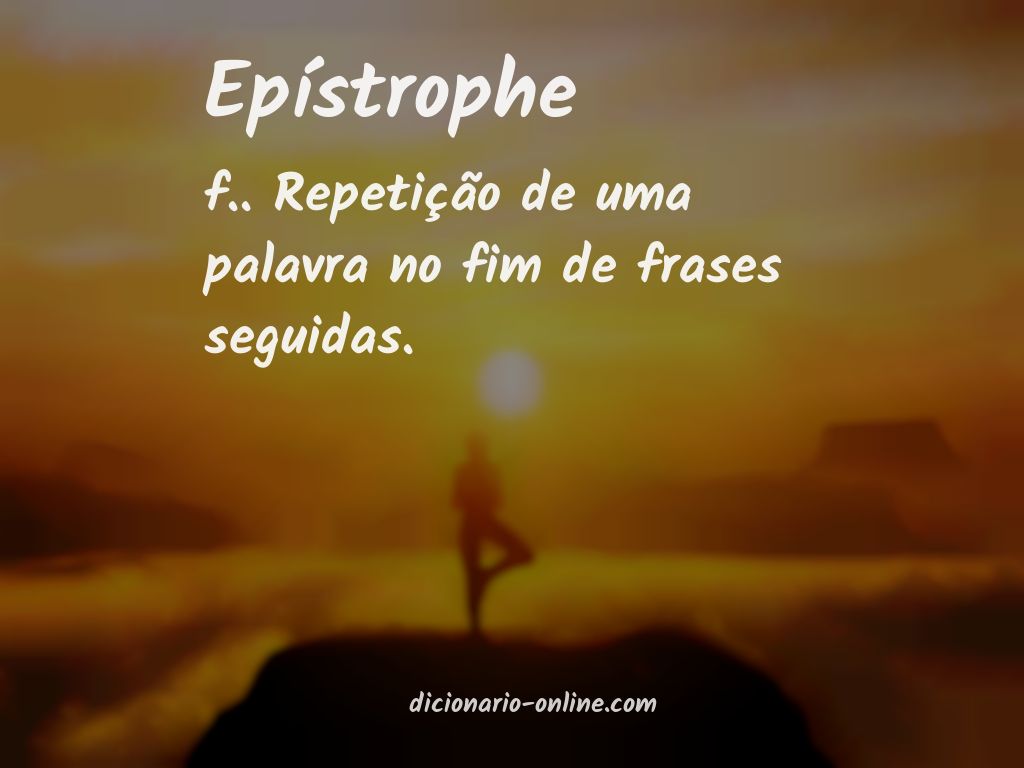 Significado de epístrophe