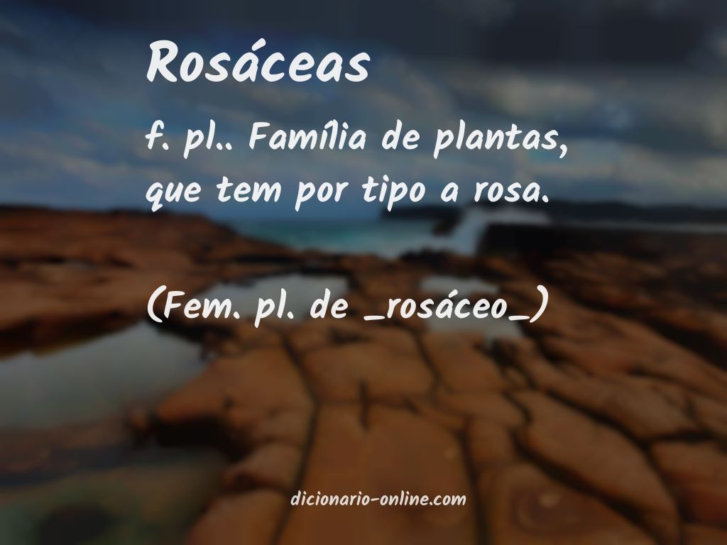 Significado de rosáceas