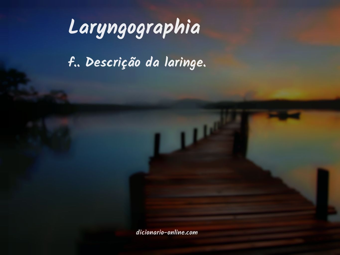 Significado de laryngographia