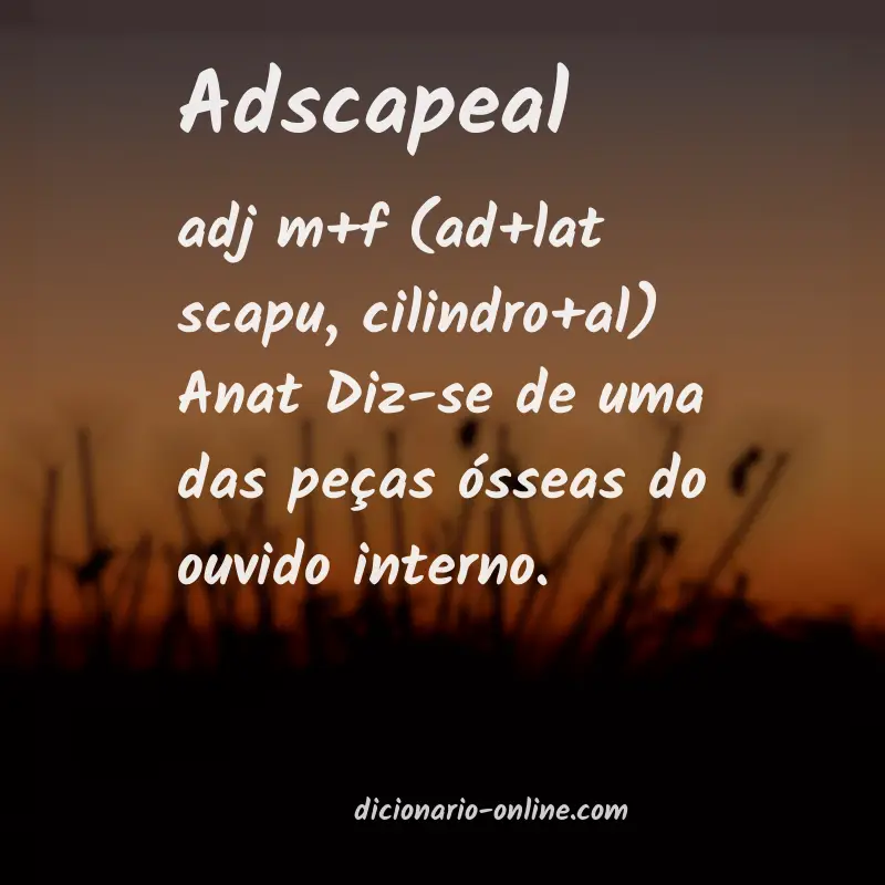 Significado de adscapeal