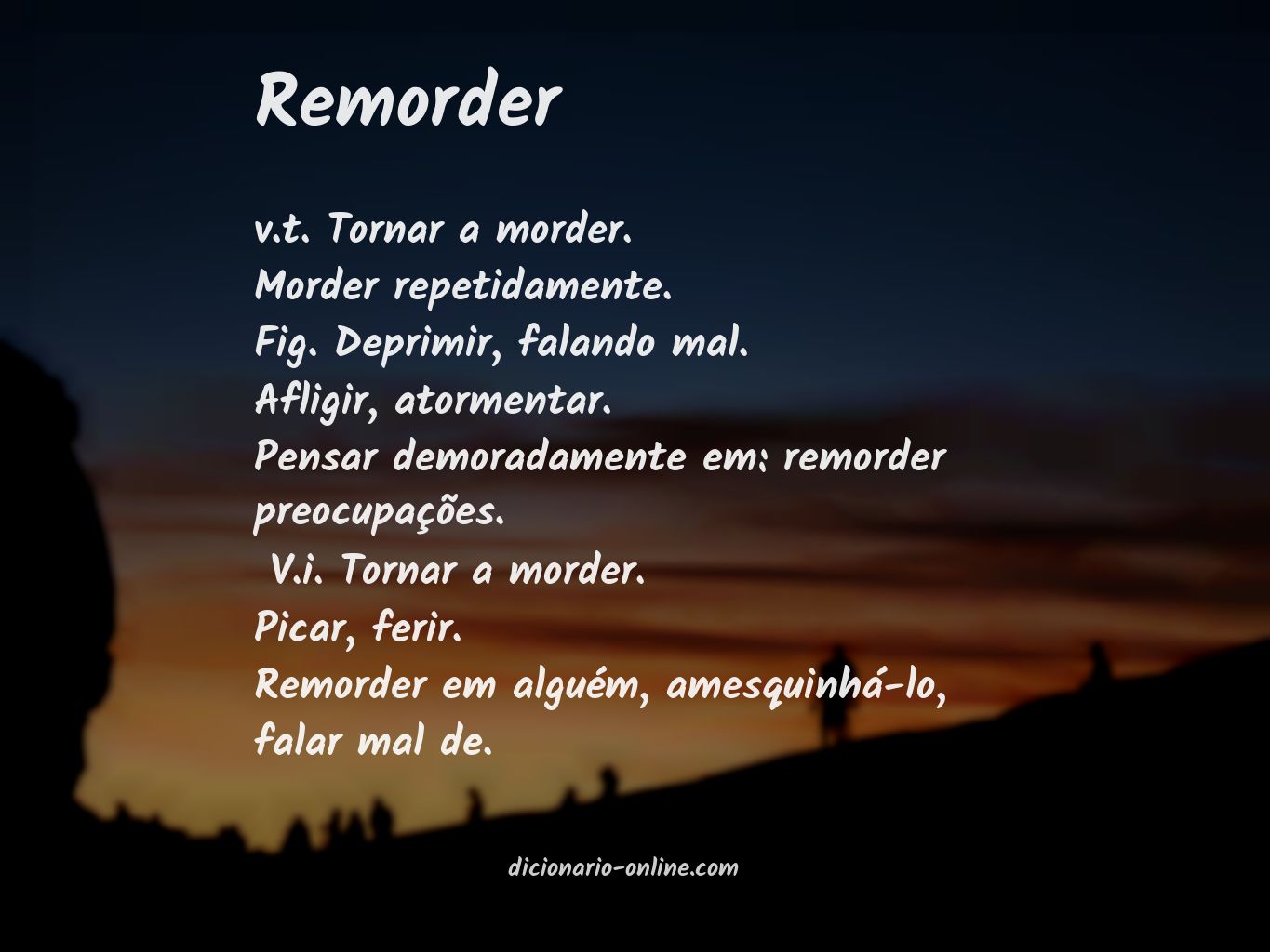 Significado de remorder