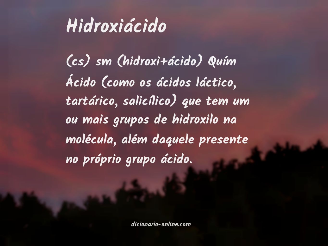 Significado de hidroxiácido