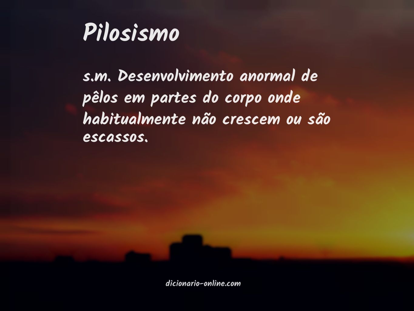 Significado de pilosismo