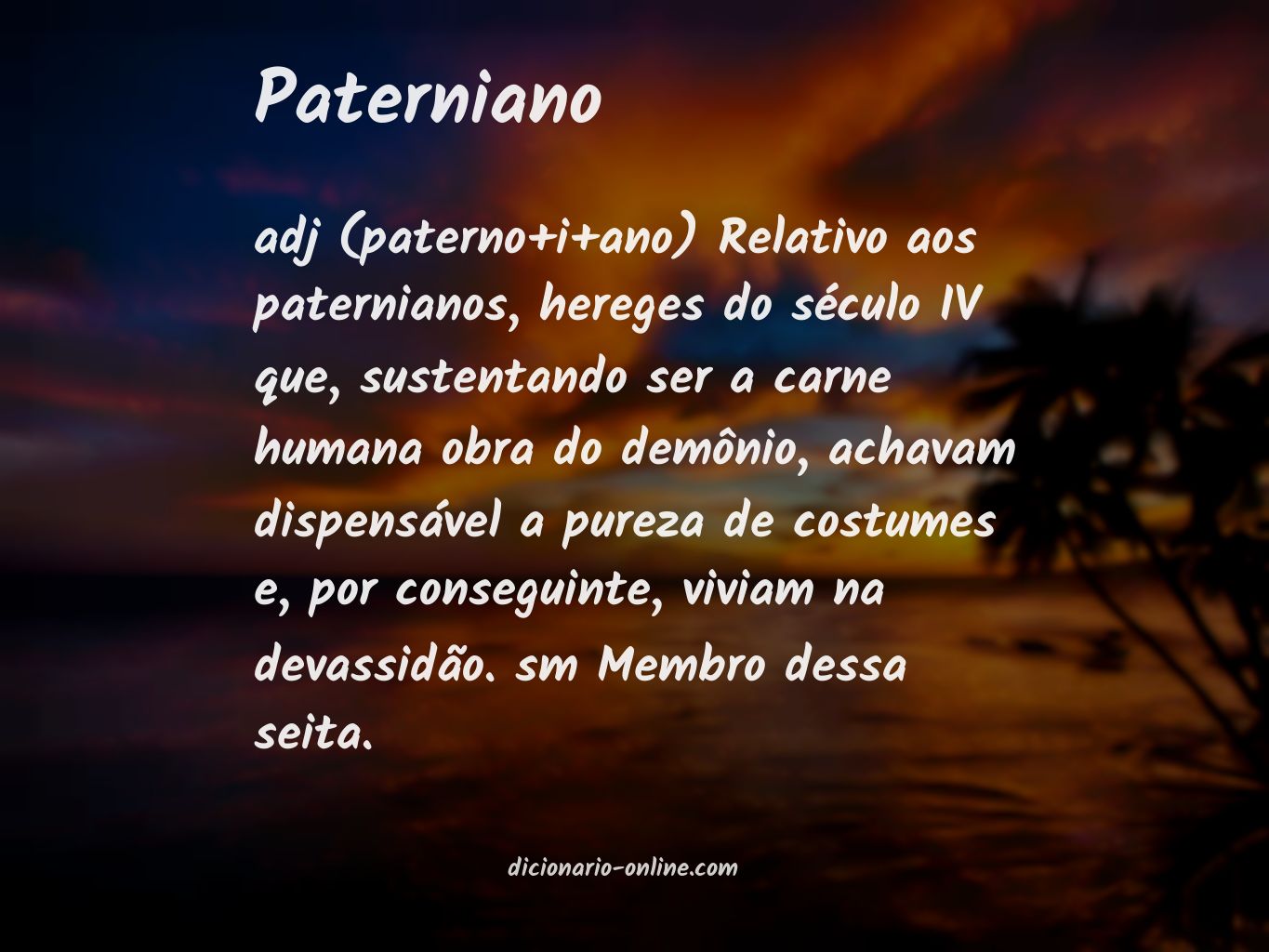 Significado de paterniano