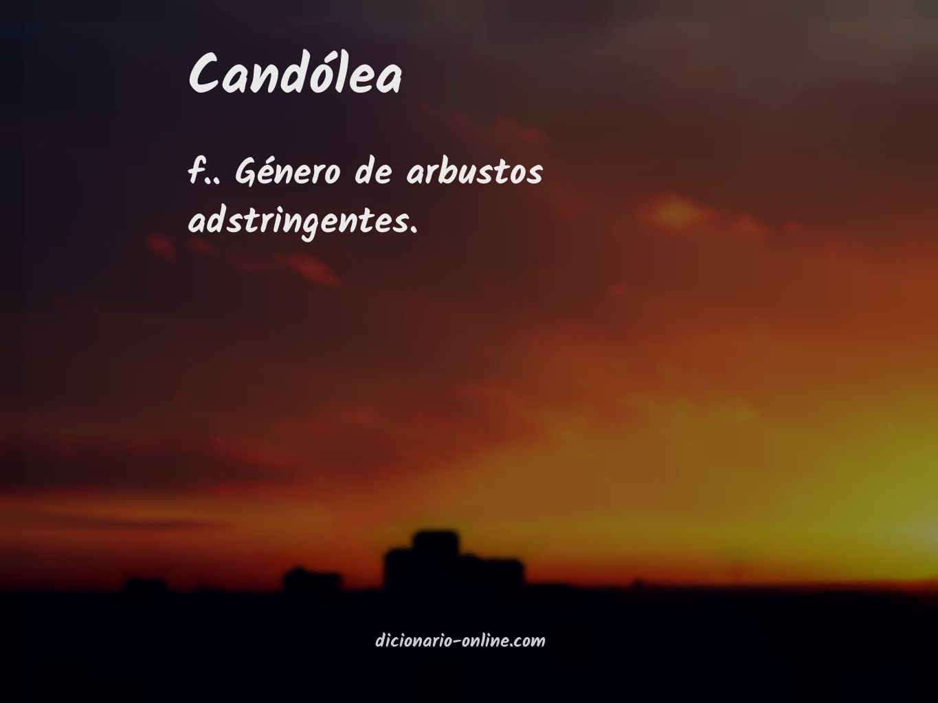 Significado de candólea