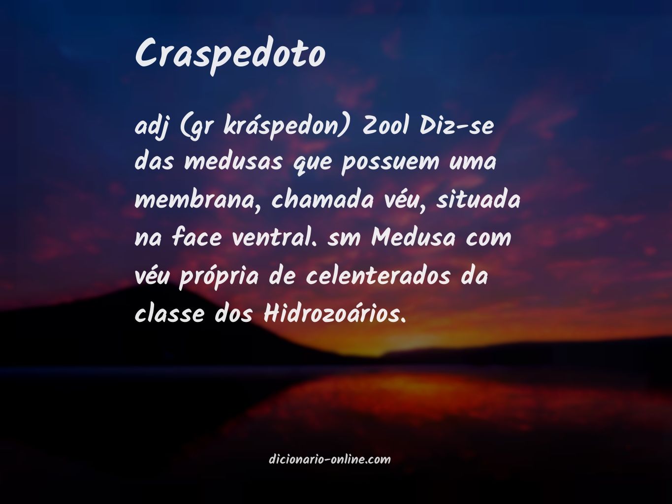 Significado de craspedoto