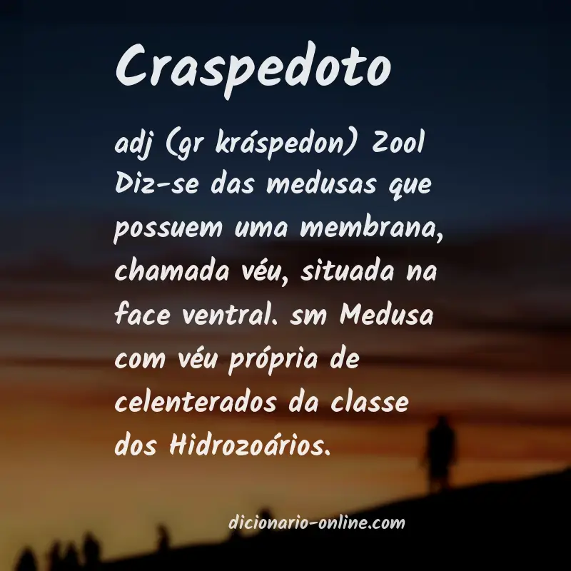 Significado de craspedoto