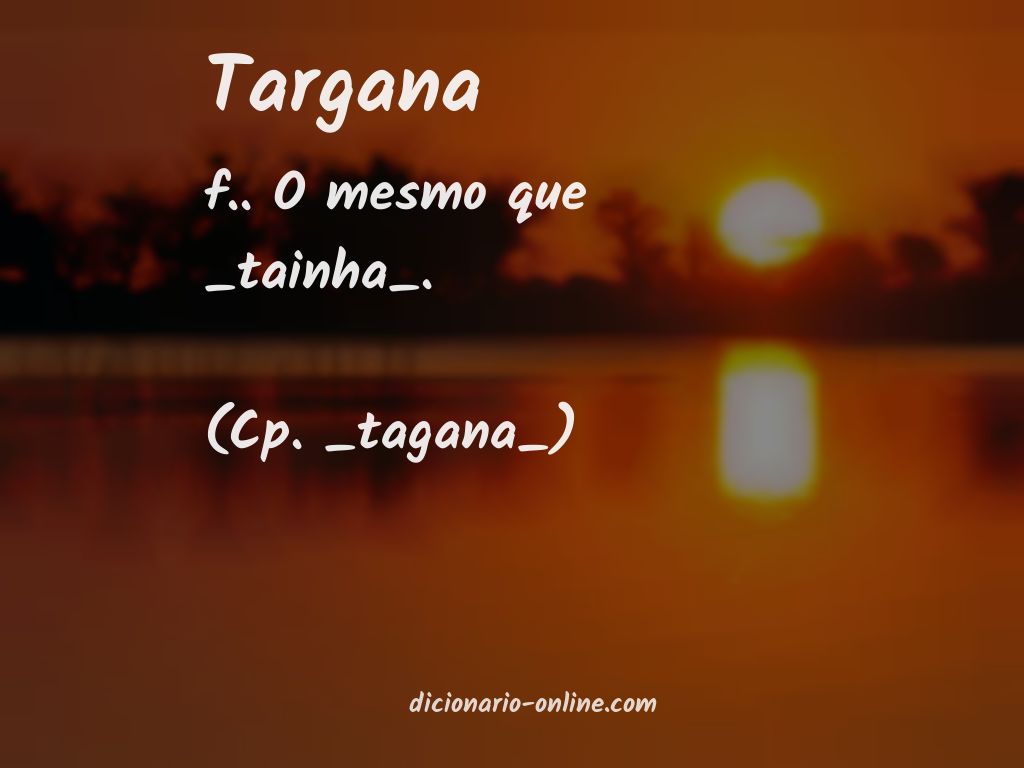 Significado de targana