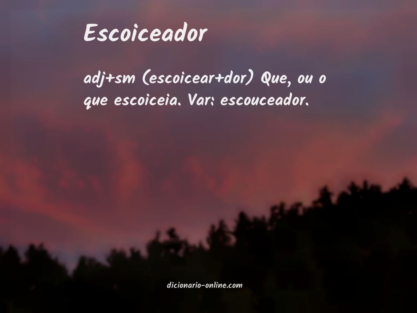 Significado de escoiceador