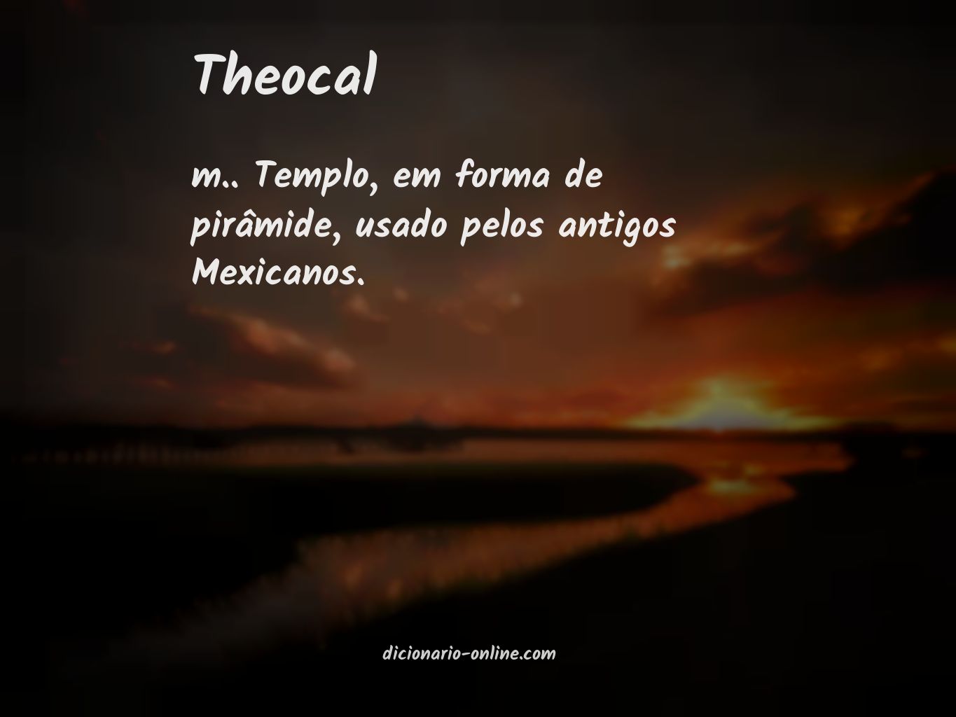 Significado de theocal