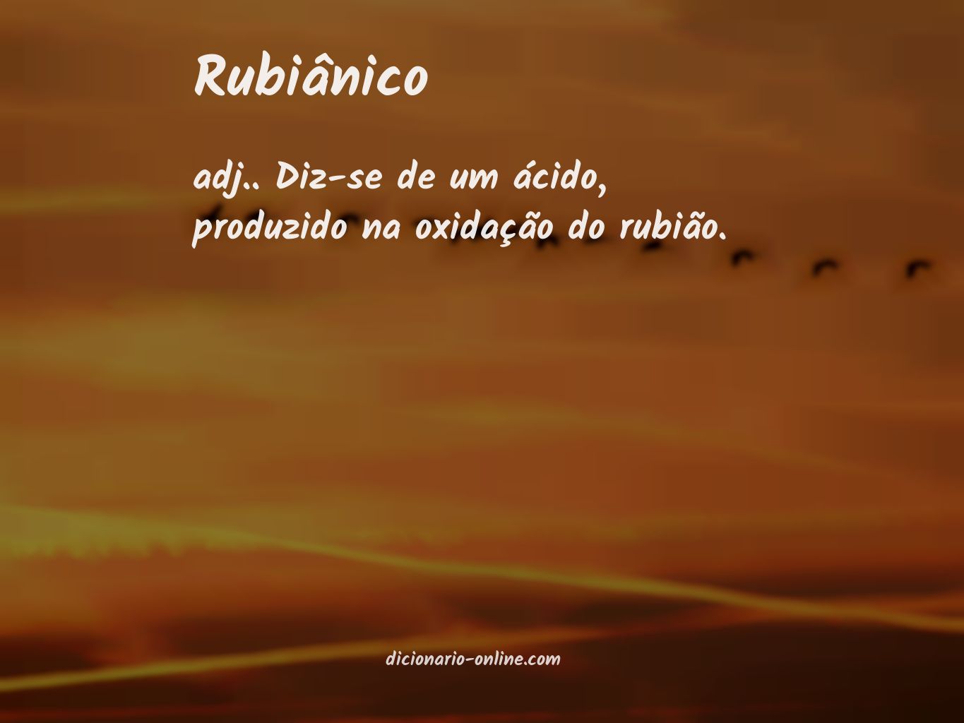 Significado de rubiânico