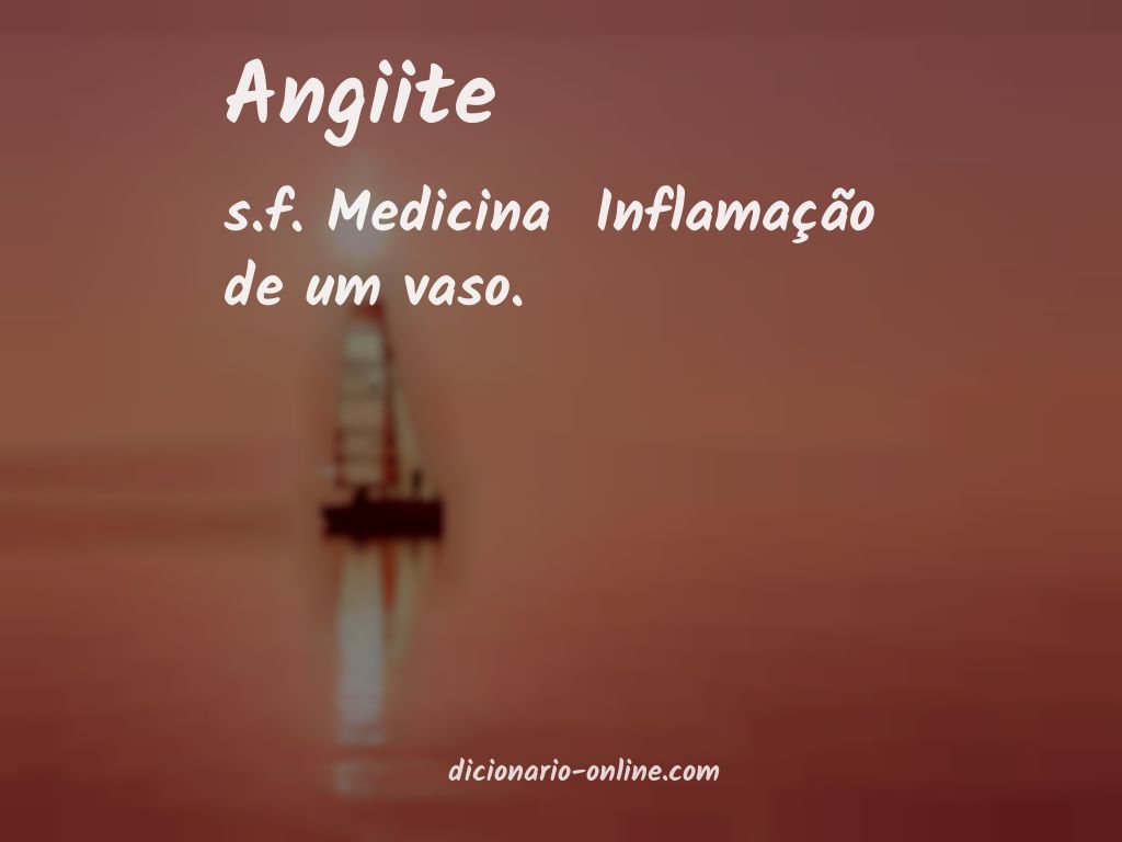 Significado de angiite