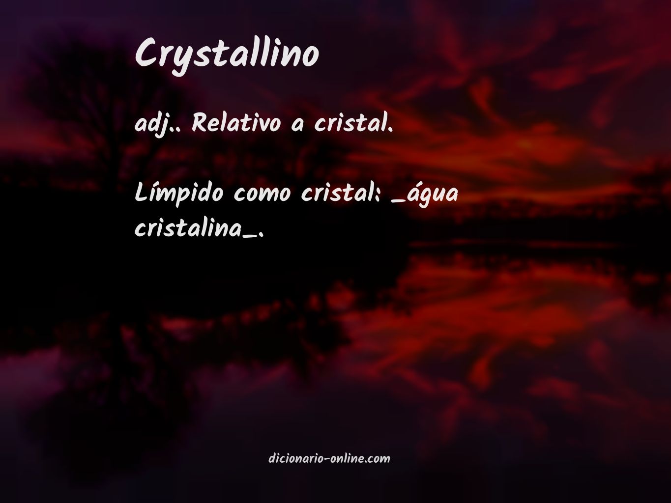 Significado de crystallino