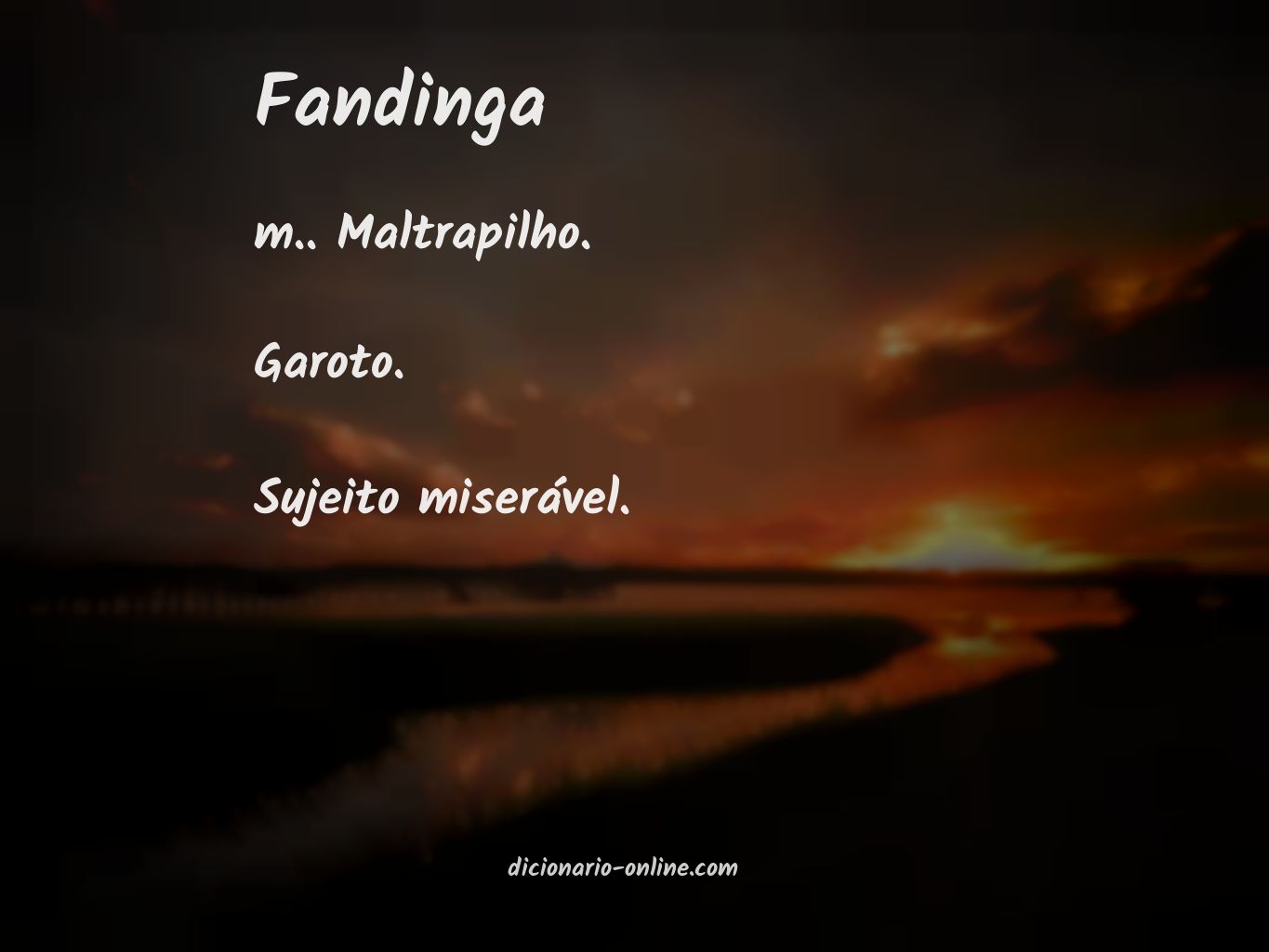 Significado de fandinga