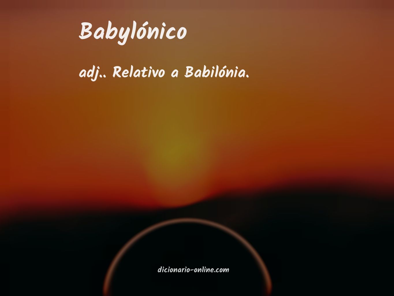 Significado de babylónico