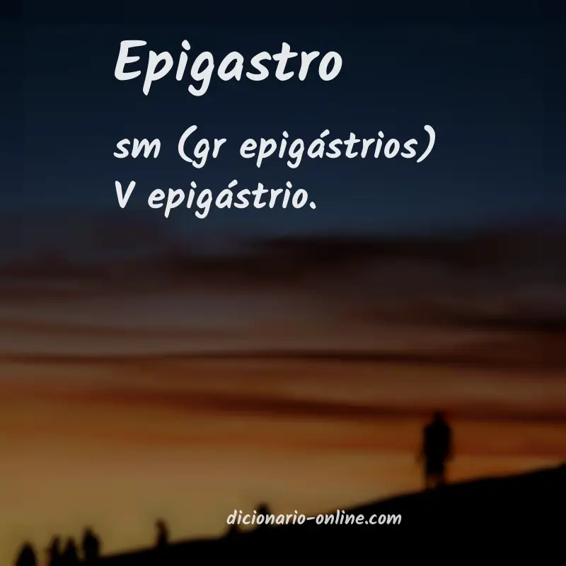 Significado de epigastro