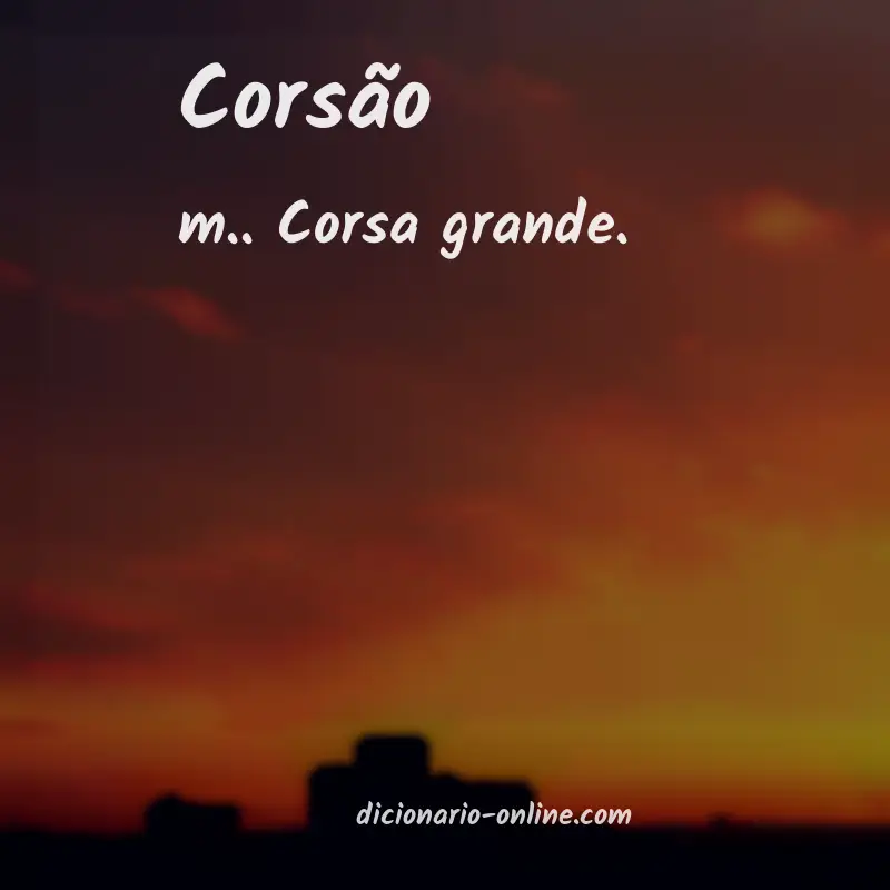 Significado de corsão