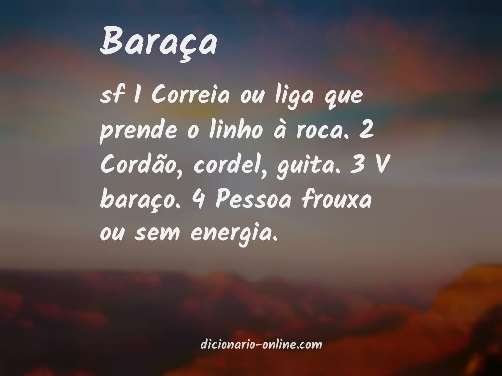 Significado de baraça