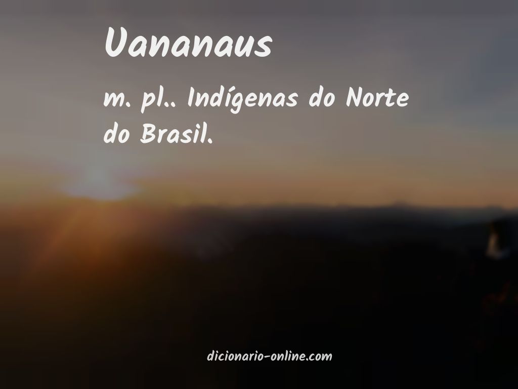 Significado de uananaus