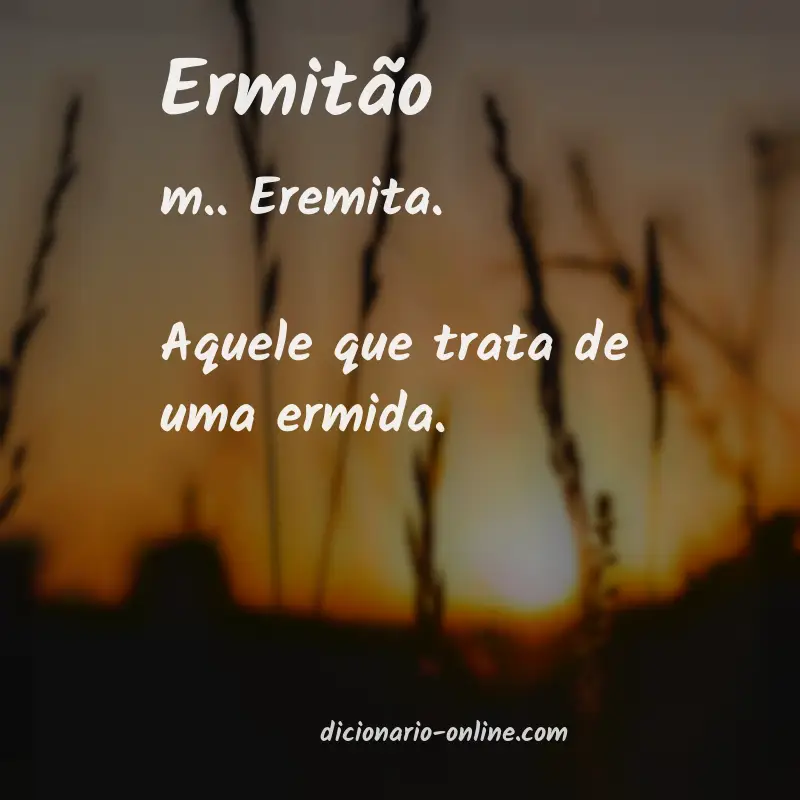 Significado de ermitão