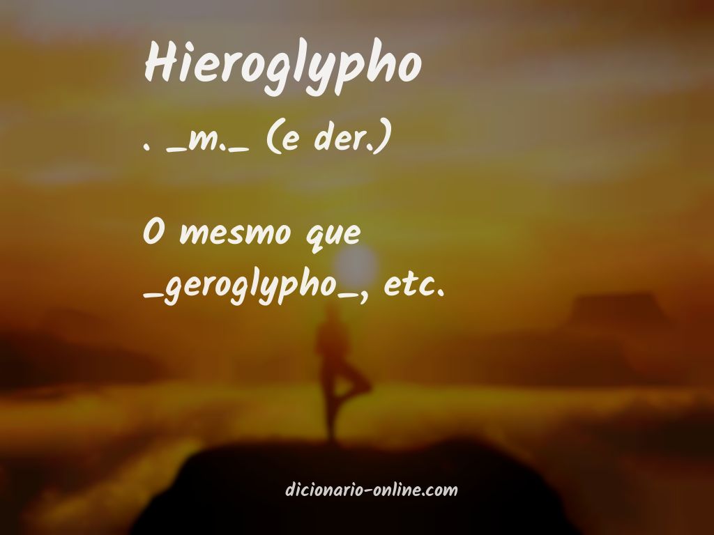 Significado de hieroglypho