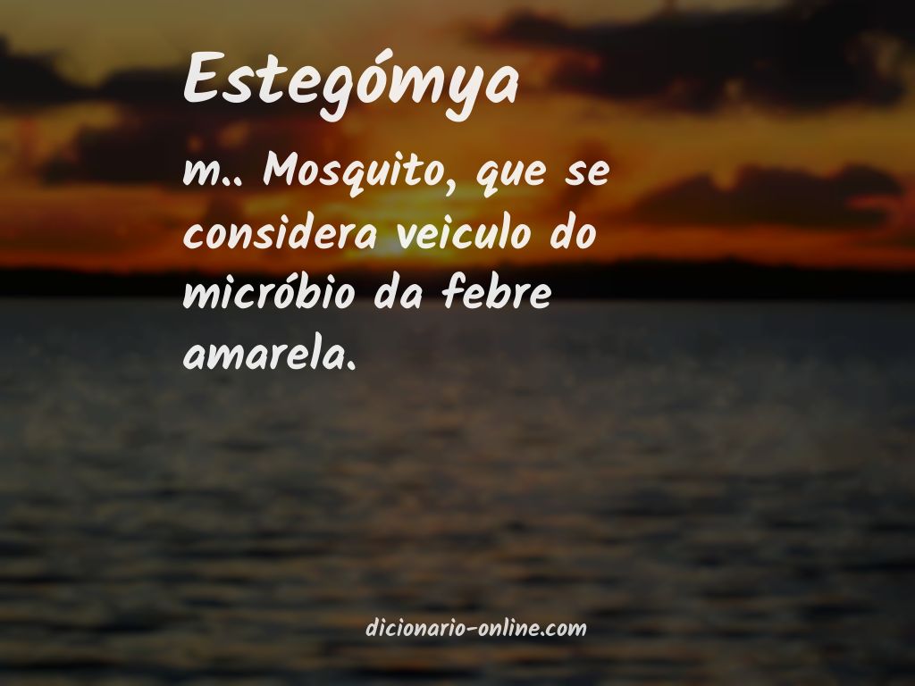 Significado de estegómya