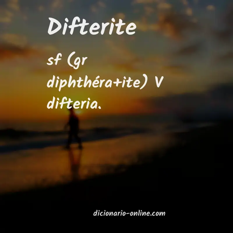 Significado de difterite