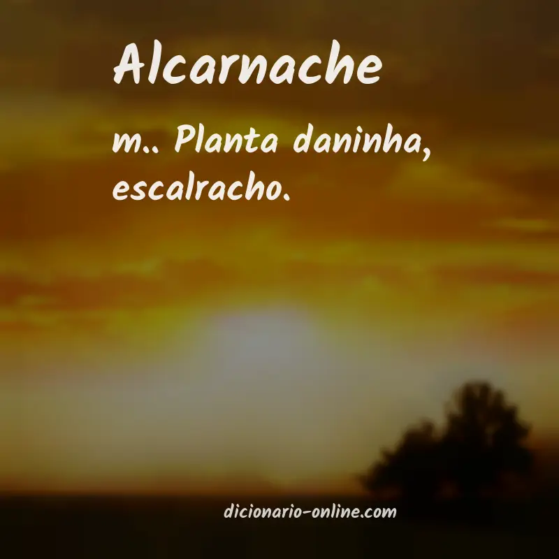 Significado de alcarnache
