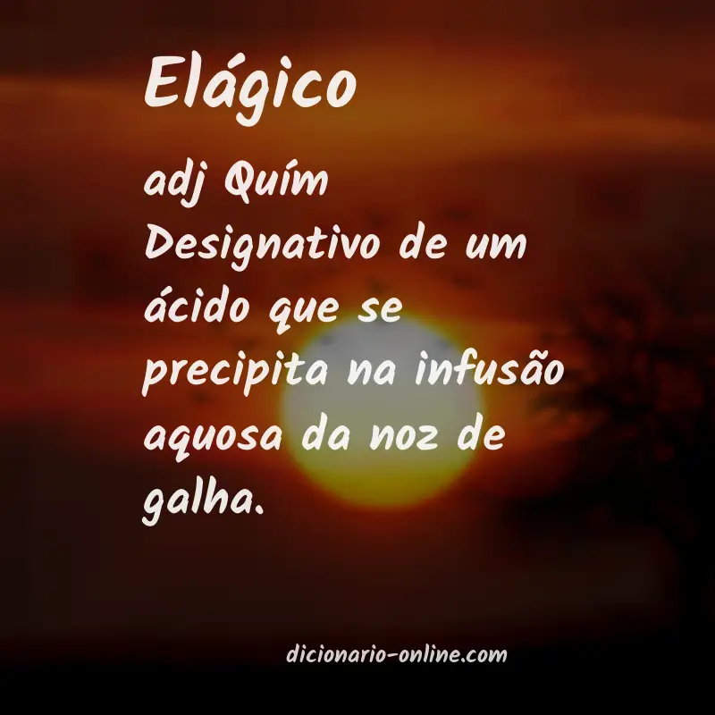 Significado de elágico