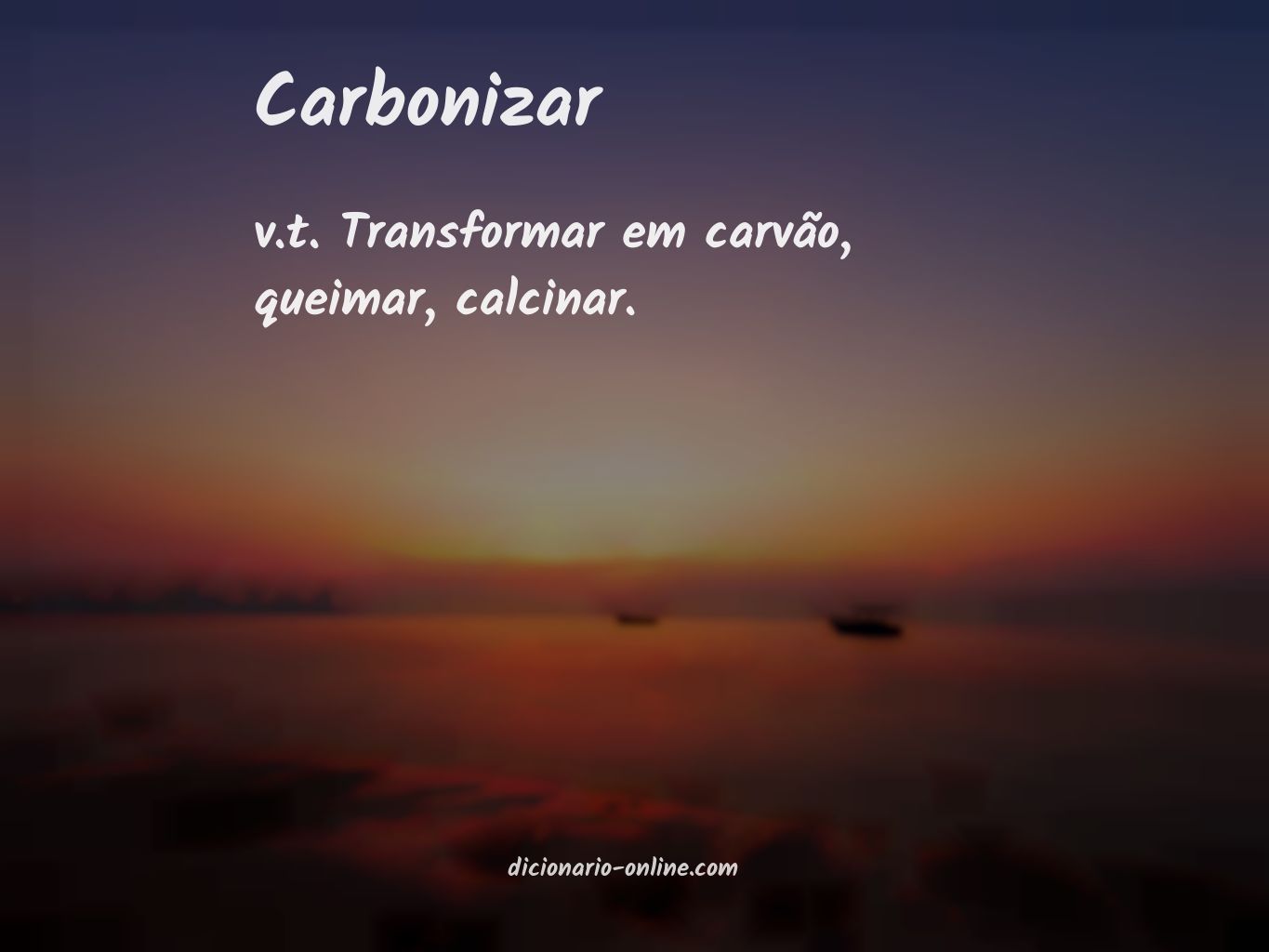 Significado de carbonizar