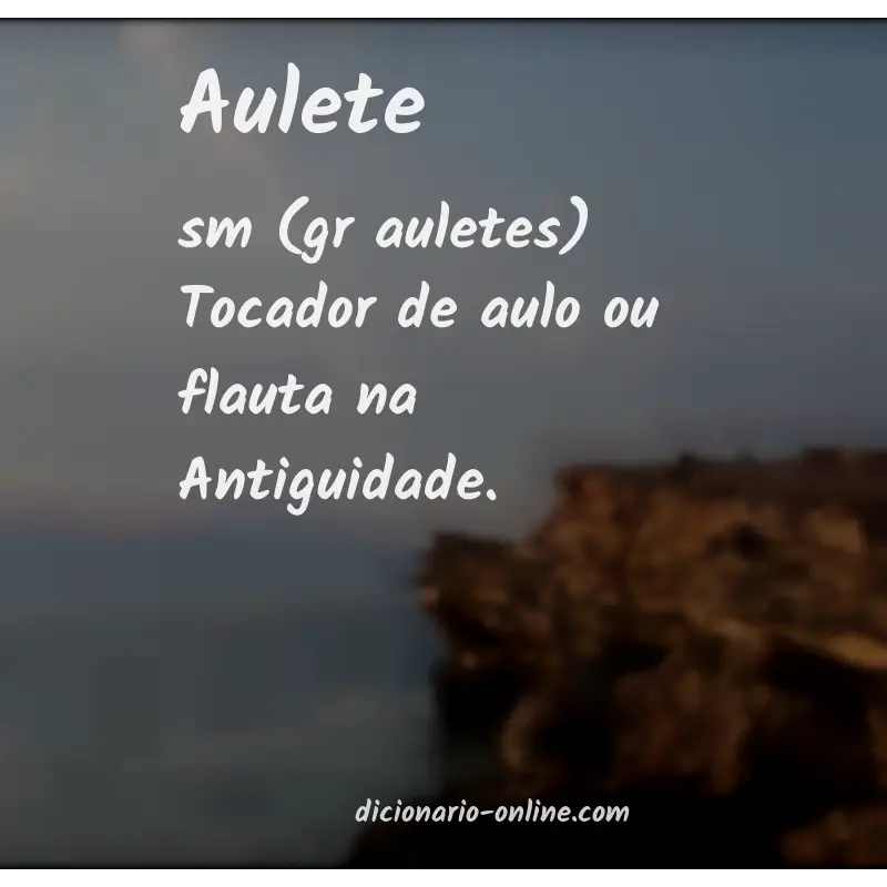 Significado de aulete