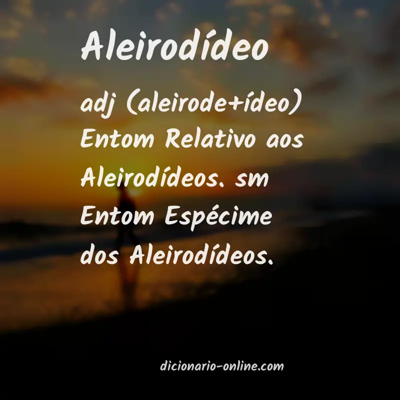 Significado de aleirodídeo