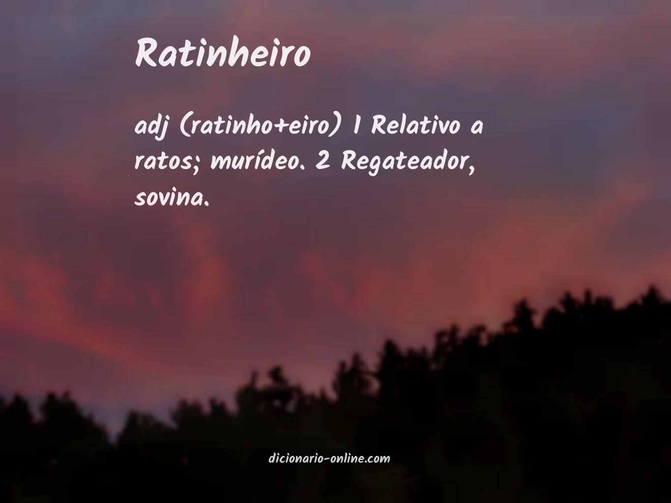 Significado de ratinheiro