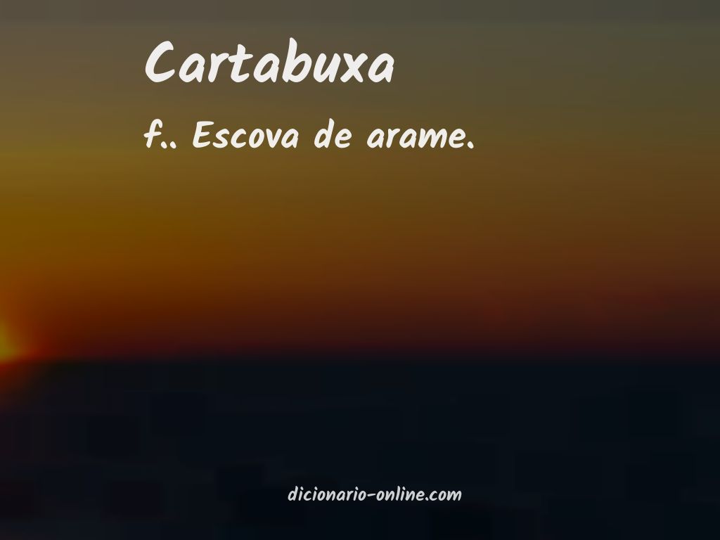 Significado de cartabuxa